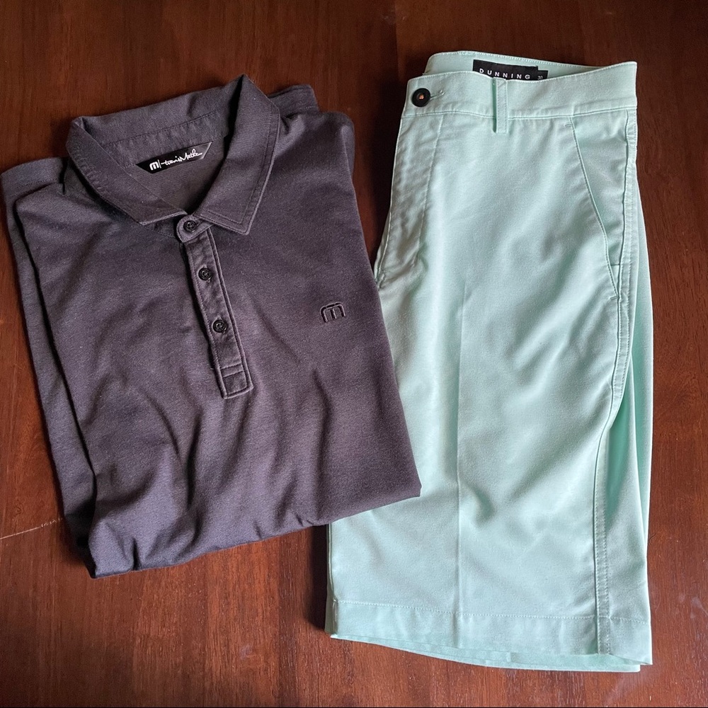 DUNNING Everbest Performance Golf Green Shorts